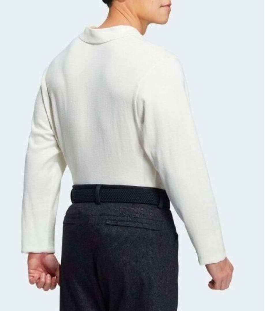 送料無料 新品 adidas GOLF アーガイル柄セーター ポロ XL WT