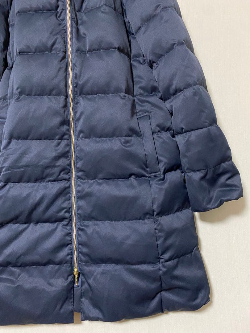 le.coeur blanc ファーフードロングダウン　ブラック　40