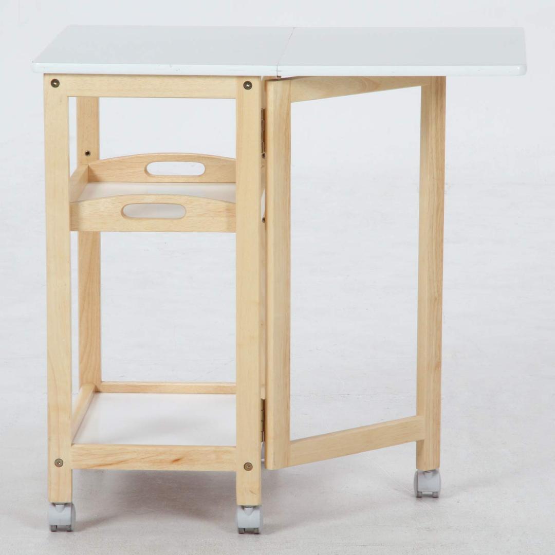 折り畳み バタフライ型キッチンカウンター 北欧デザイン