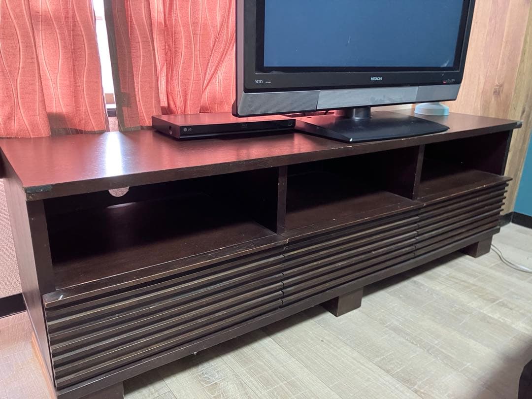 a.flat エーフラット ダークブラウン スラットデザイン テレビ台