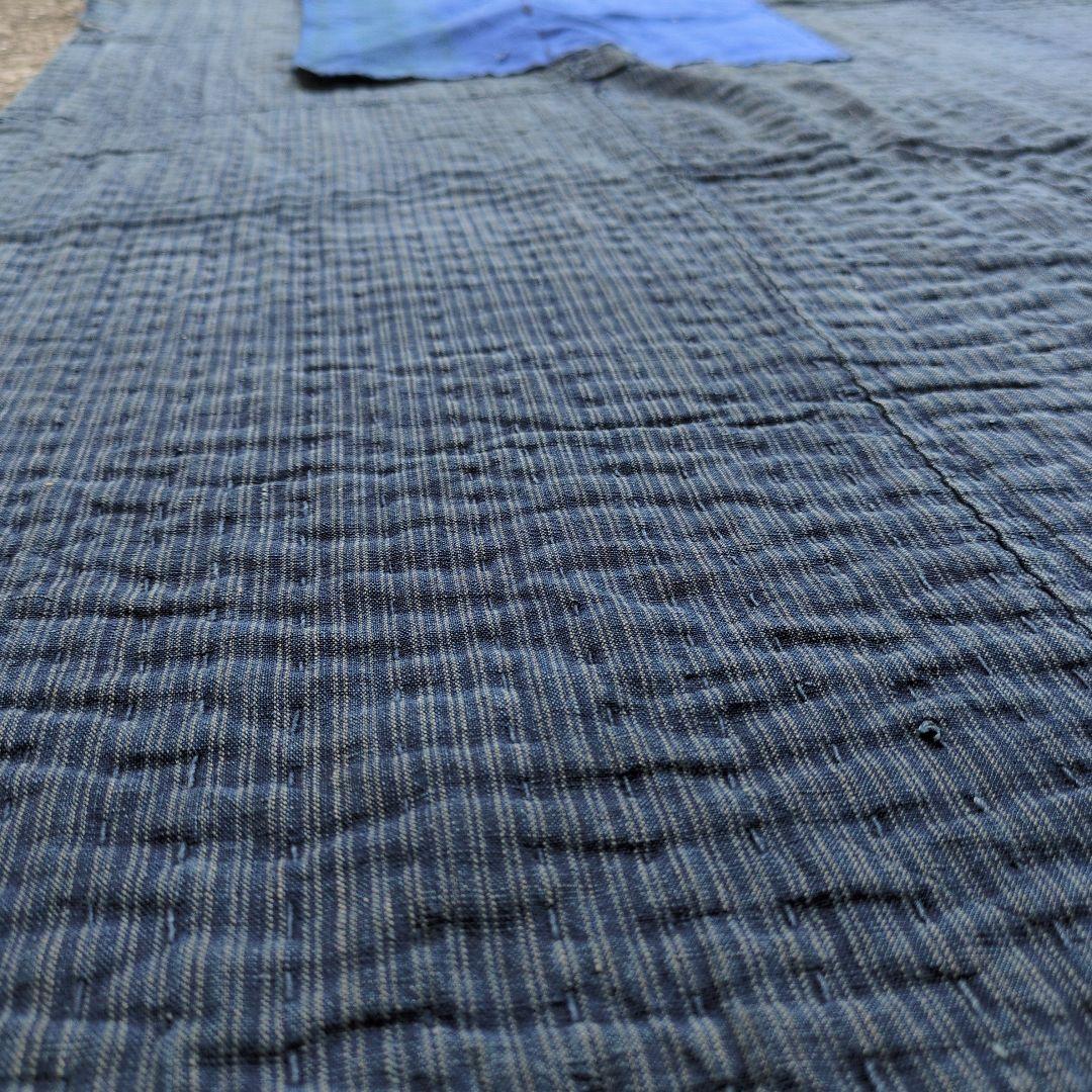 襤褸　厚手　5幅　継ぎ接ぎ　古布　刺し子　リメイク　BORO　アンティーク