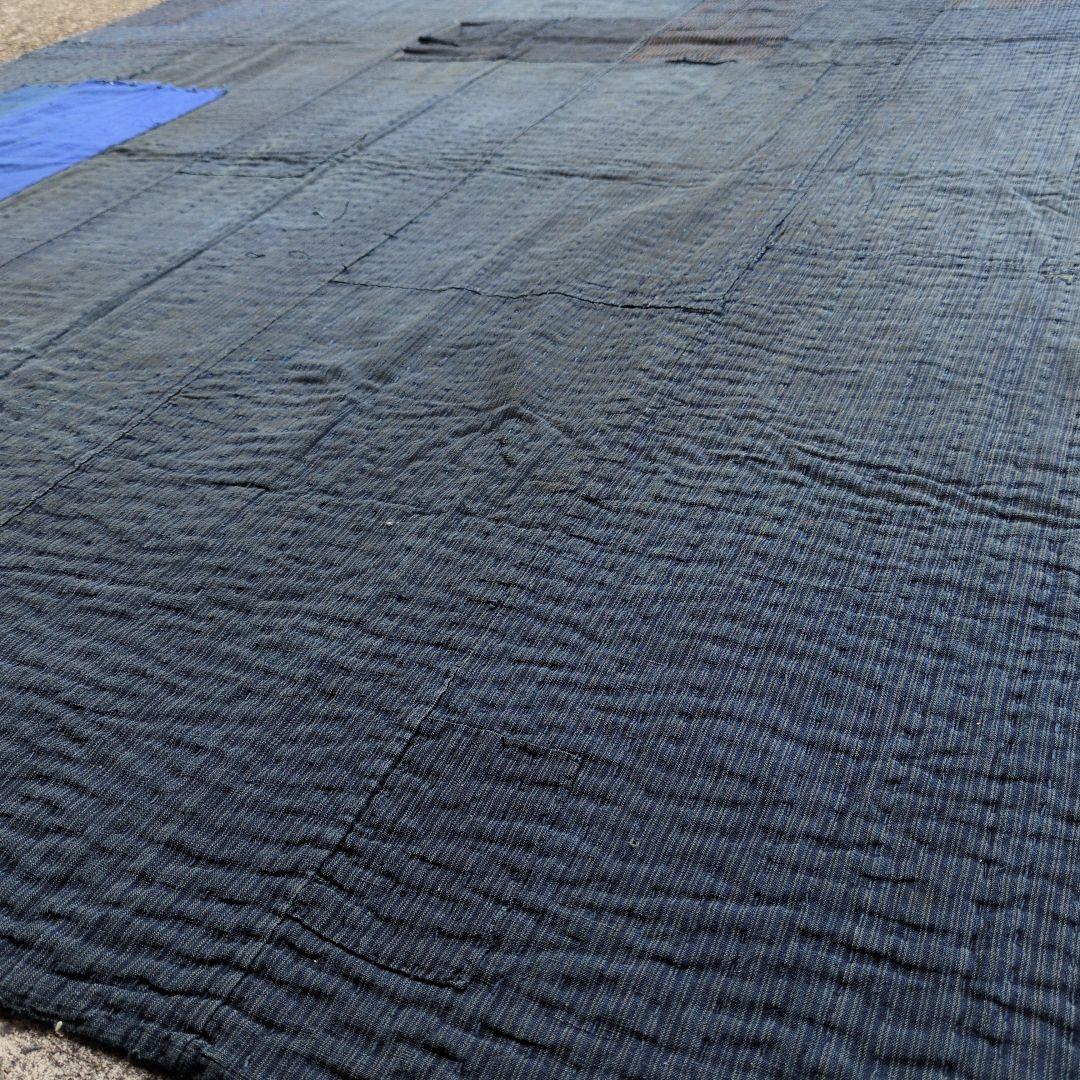 襤褸　厚手　5幅　継ぎ接ぎ　古布　刺し子　リメイク　BORO　アンティーク