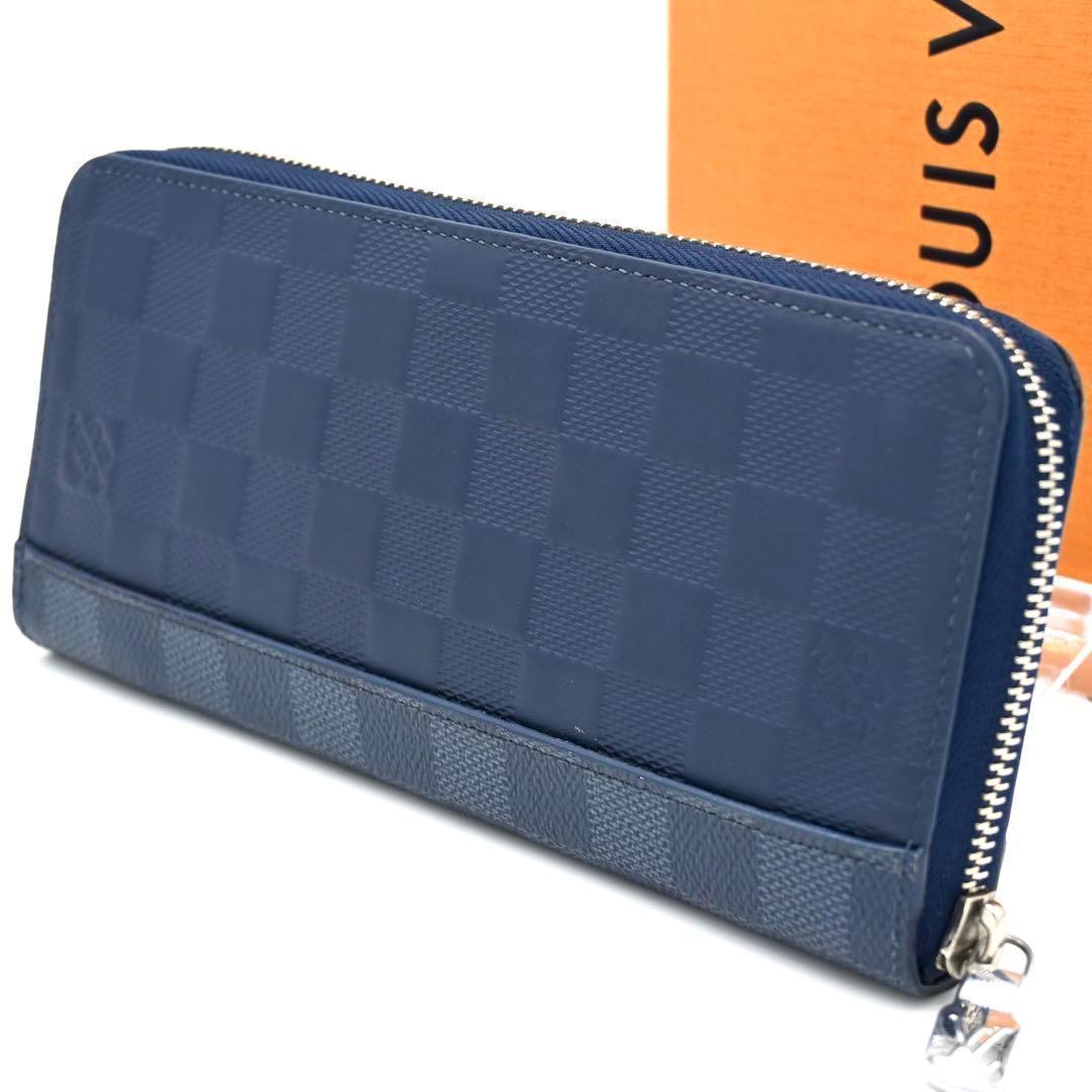 ルイヴィトン ダミエ スクエアード ジッピーウォレット ヴェルティカル 長財布