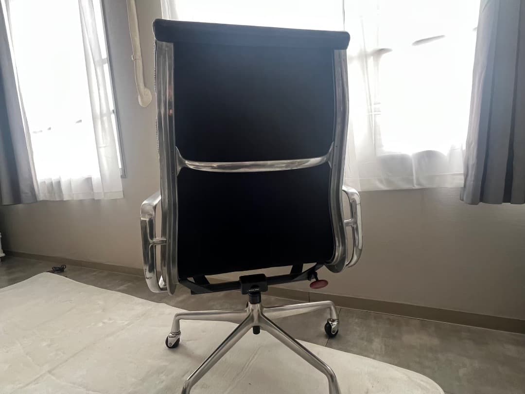 【正規ビンテージ】ハーマンミラー イームズソフトパッドチェア ハイバック 黒総革