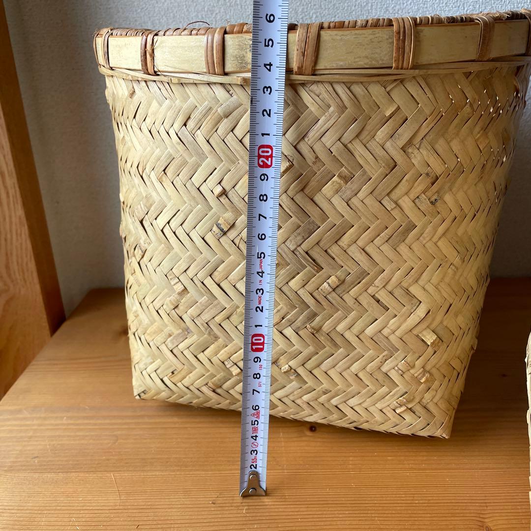 竹ざる　竹籠　5個セット