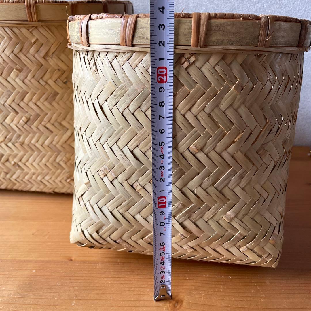 竹ざる　竹籠　5個セット