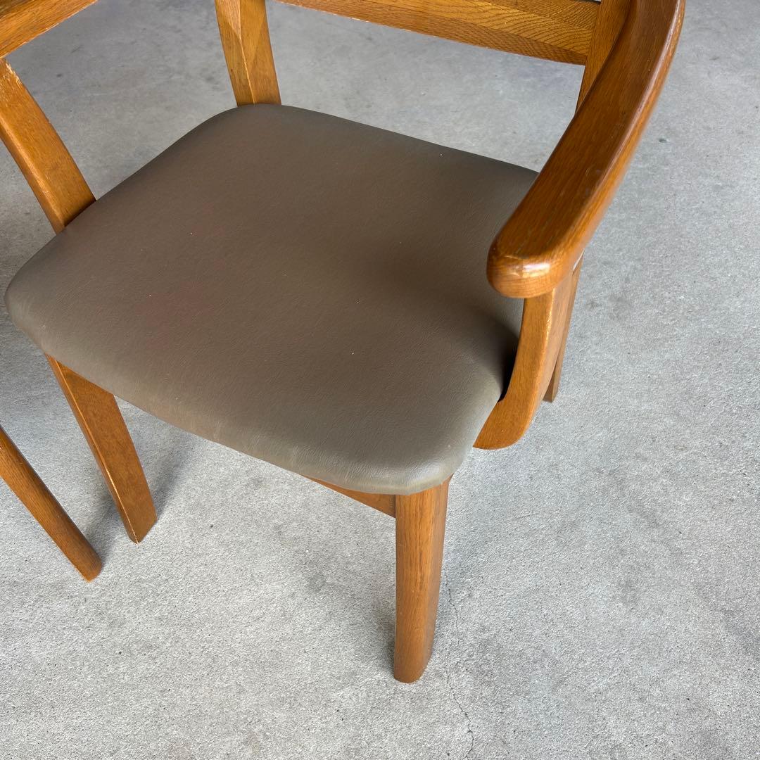 ＊引き取り歓迎＊大塚家具　ダイニングチェア肘付き　2脚　ナラ　椅子