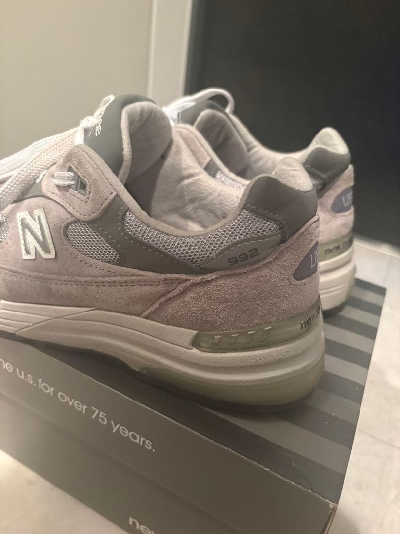 N*c様 New Balance 992 グレー スニーカー