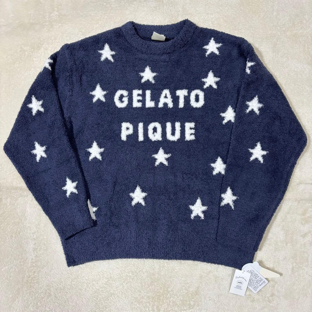 【新品】ジェラートピケ スタージャガード プルオーバー ロングパンツ ペアセット