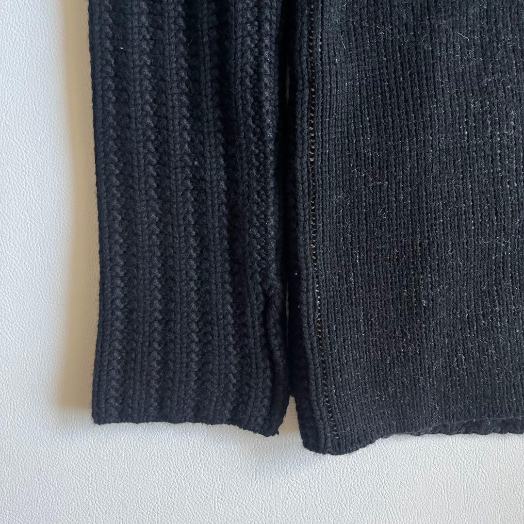 ルシアンペラフィネ　カシミヤ100%　スカル　ニットカーディガン　ジャケット　黒