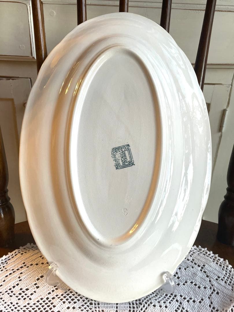 レア　フランスアンティーク　PEXONNE ペクソンヌ　オーバルプレート　極美品