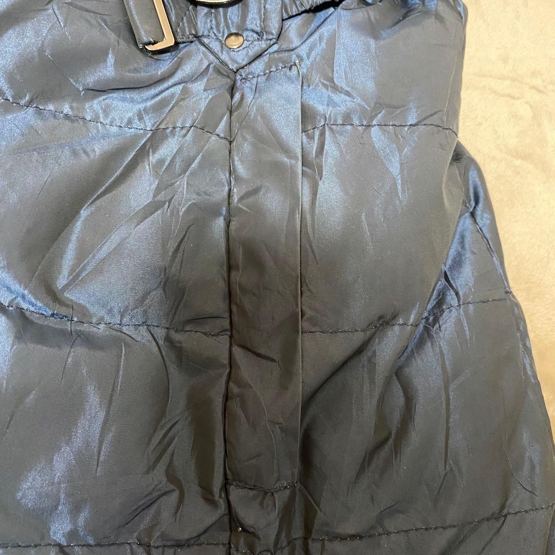 【MONCLER】レディース ロングダウンコート フード付き ネイビー