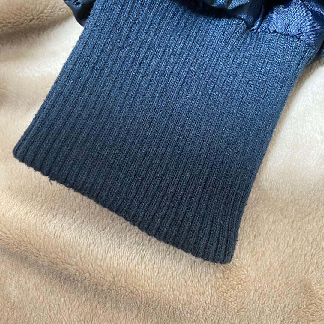 【MONCLER】レディース ロングダウンコート フード付き ネイビー