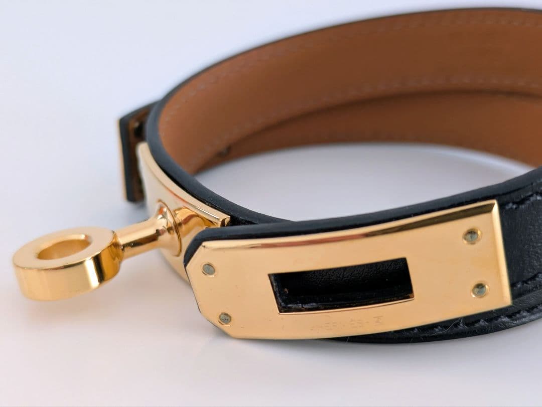 HERMES エルメスドゥブルトゥールケリーブレスレット　レザーブレスレット