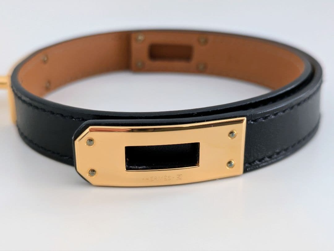 HERMES エルメスドゥブルトゥールケリーブレスレット　レザーブレスレット