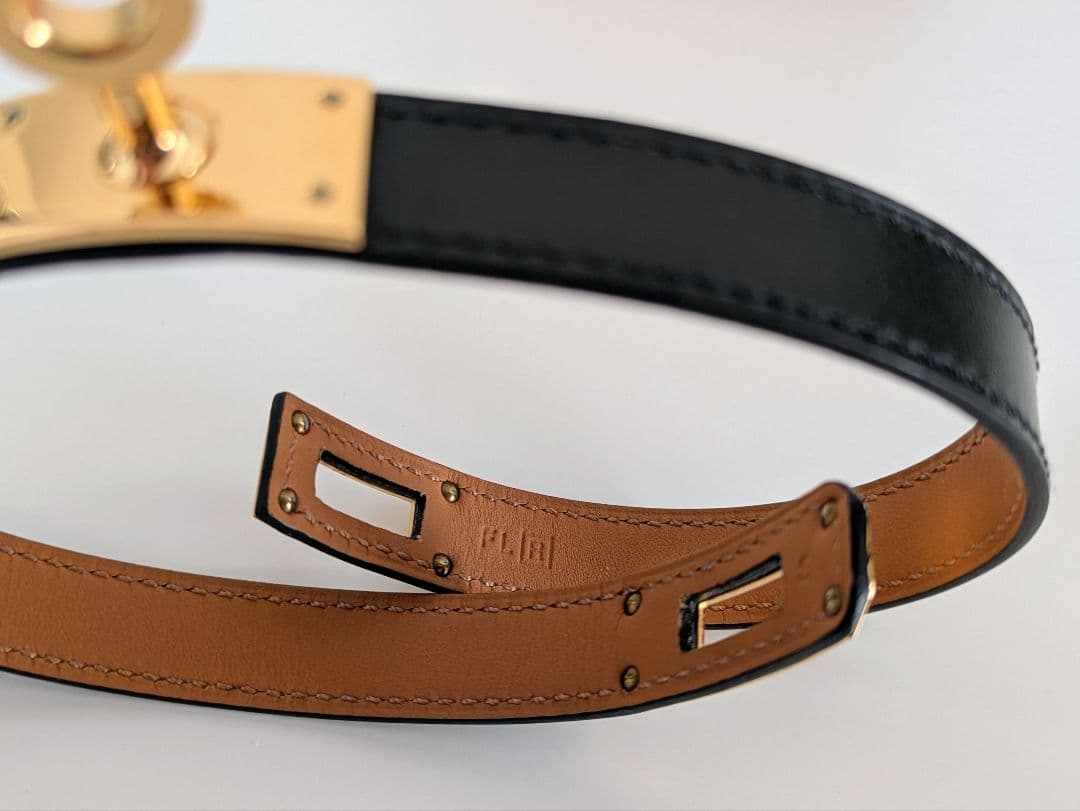 HERMES エルメスドゥブルトゥールケリーブレスレット　レザーブレスレット