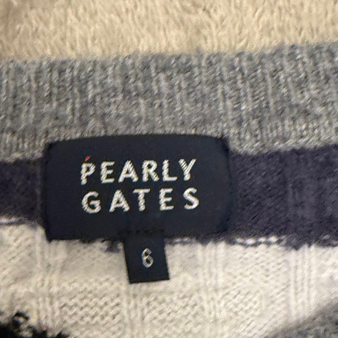 PEARLY GATES カモフラ ゴルフニットセーター サイズ6 XL 迷彩柄
