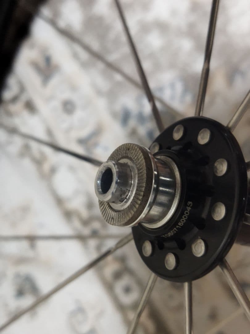 のむラボ2号　カーボンホイール　チューブラー　フロントリアセット