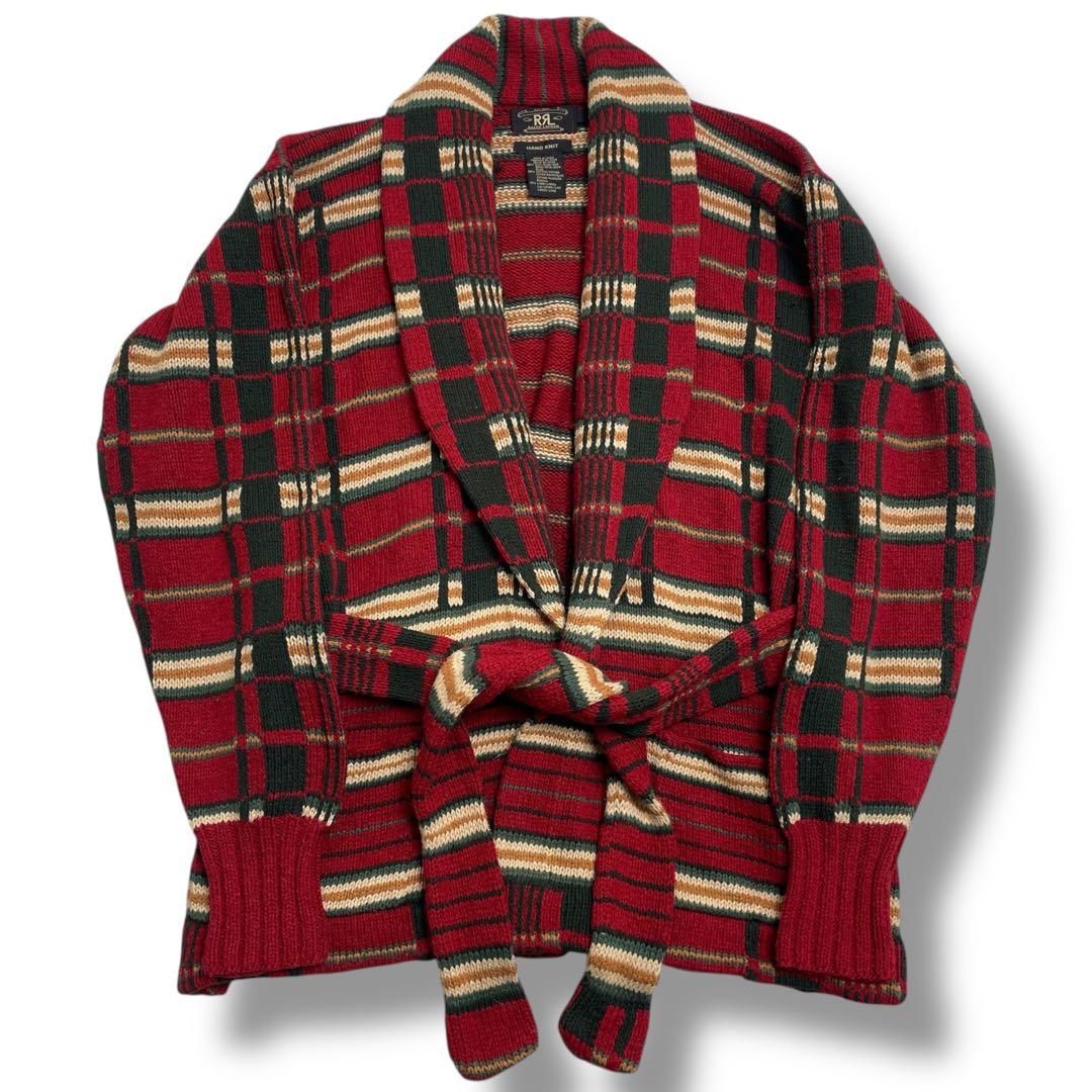 【初期】RRL RALPH LAUREN ネイティブ ガウン カーディガン L