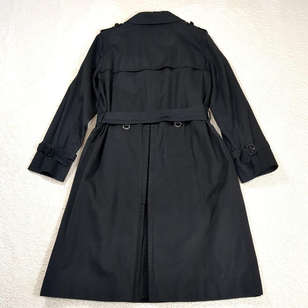 アクアスキュータム ライナー付トレンチコート 2way ベルト ブラック