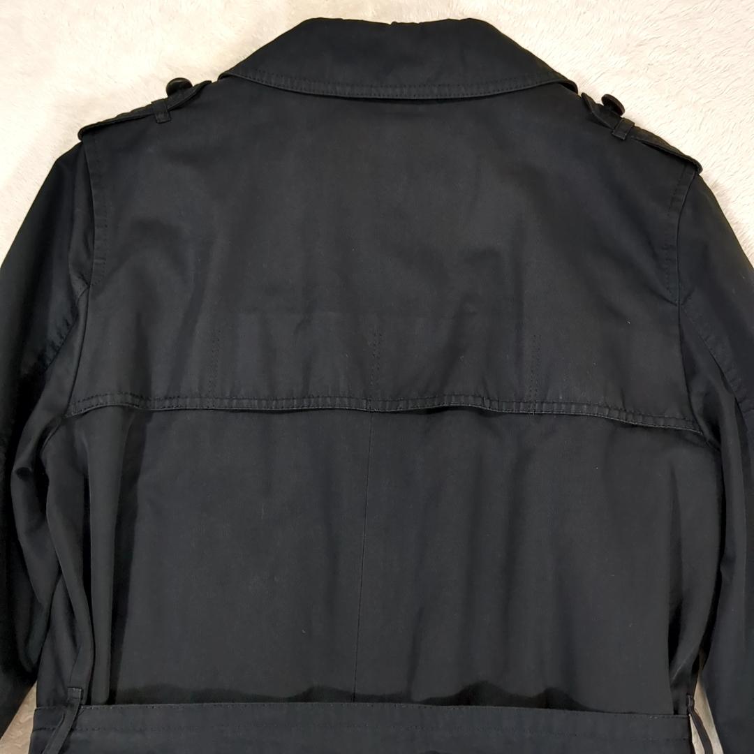 アクアスキュータム ライナー付トレンチコート 2way ベルト ブラック