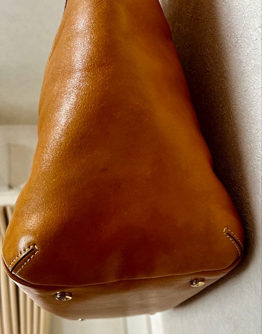 aniary アニアリー キャメル色 レザー トートバッグ