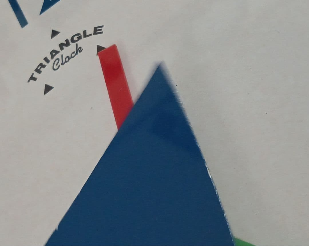 【昭和レトロ】Triangle Clock Quartz 掛時計 動作品