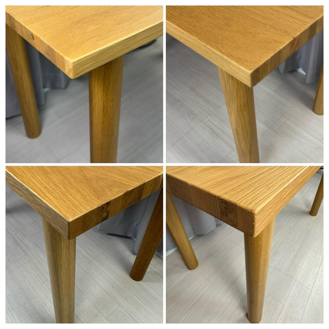 無印良品　ダイニングテーブル　オーク材　デスク　1200W