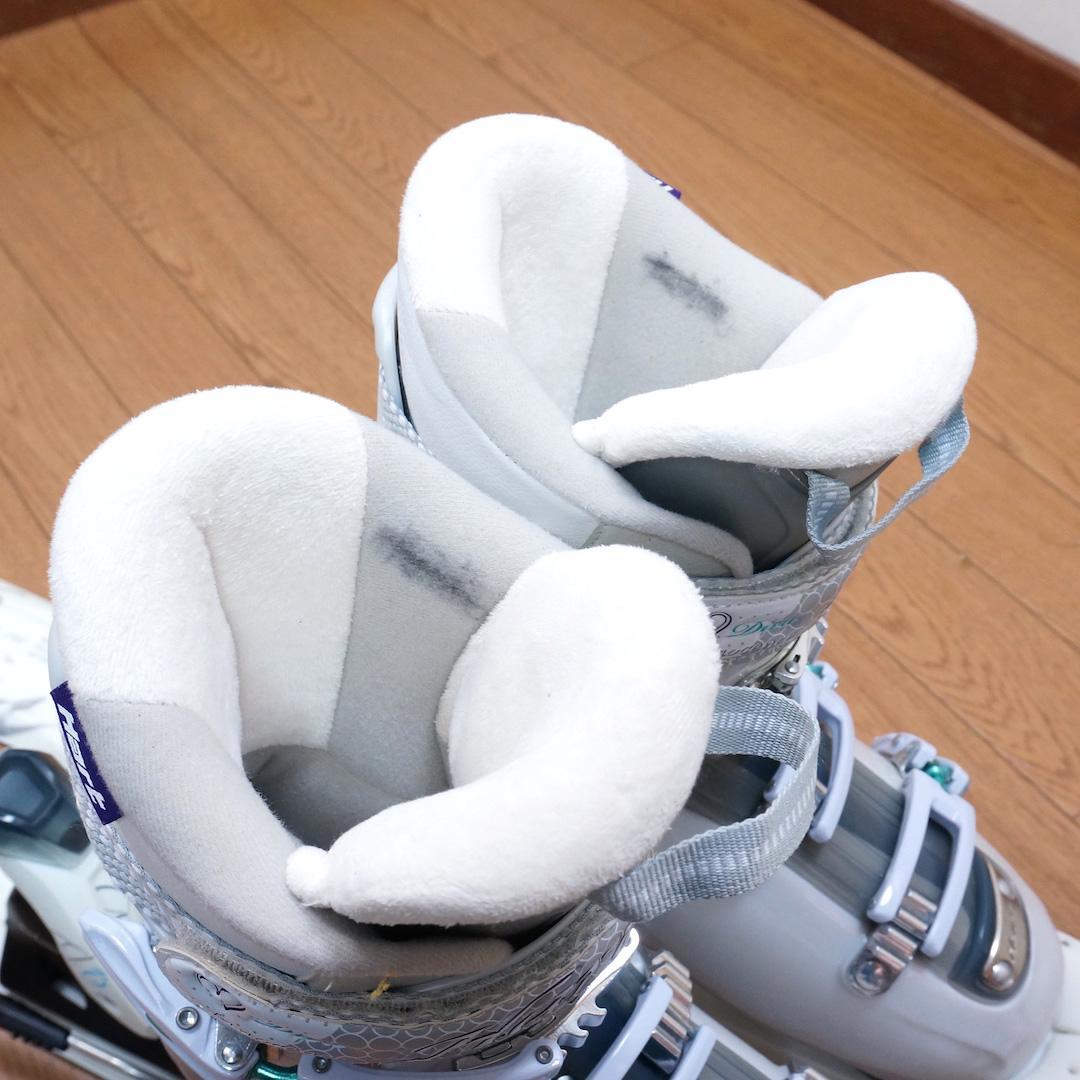 メンテ済 146cm 靴25.5cm ELAN レディース スキーセット