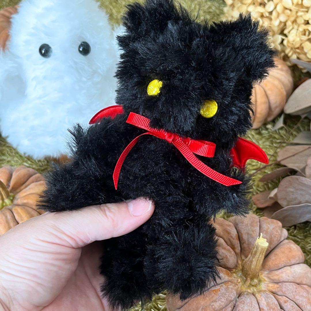【sample】　あみぐるみ　オーダーメイド　ぬいぐるみ　ハロウィン　黒猫