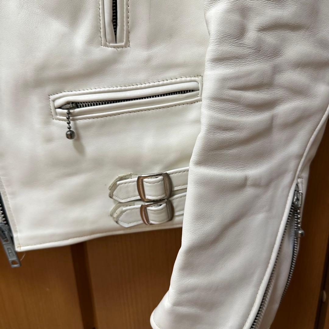 666 トリプルシックス　ライダースジャケット　レザー　34