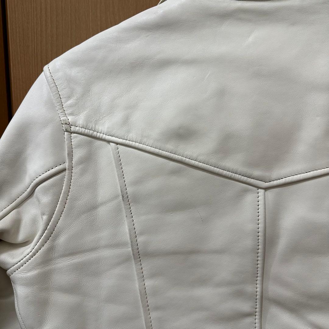 666 トリプルシックス　ライダースジャケット　レザー　34