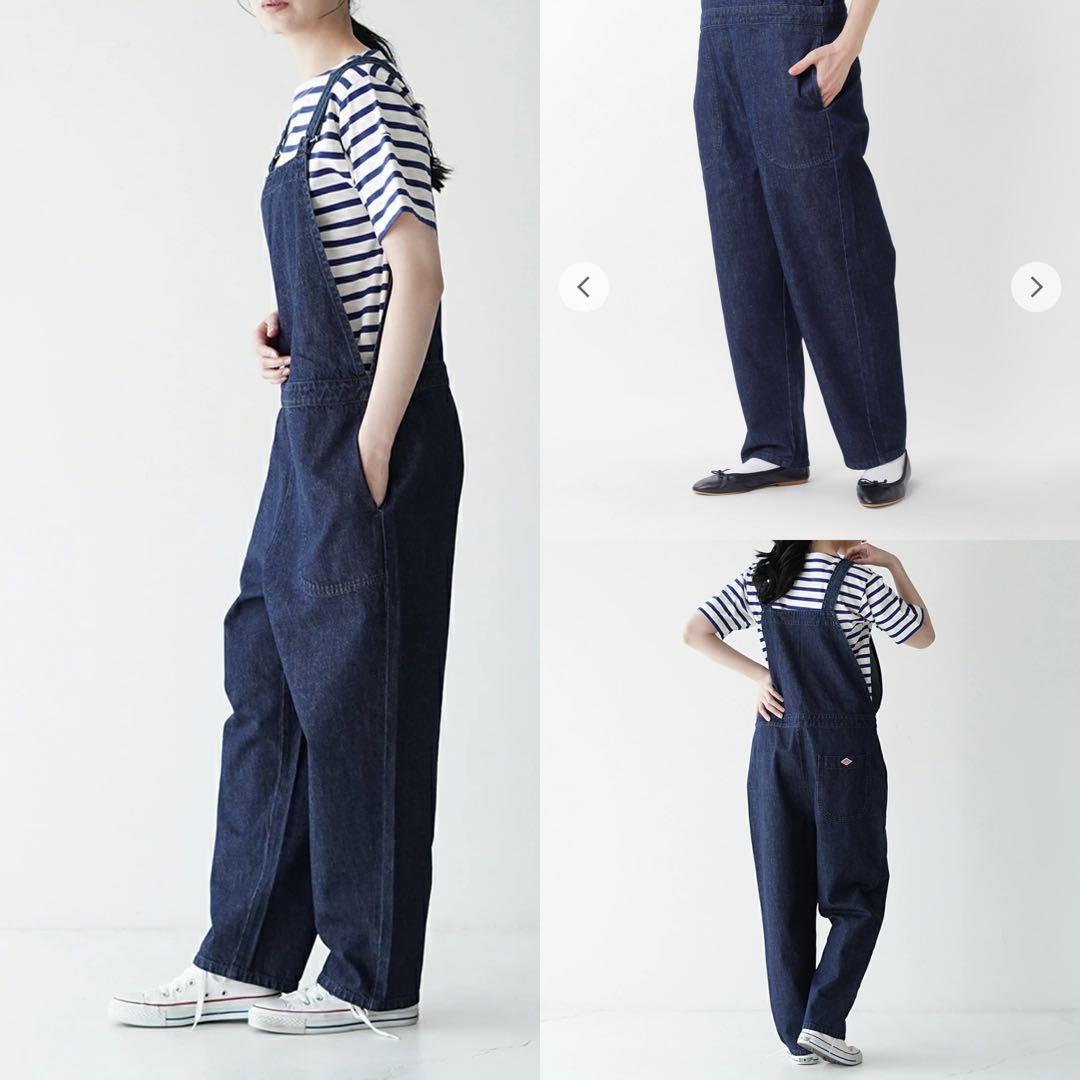 日本製 新品タグ付 ダントンDANTON デニムサロペットパンツ オーバーオール