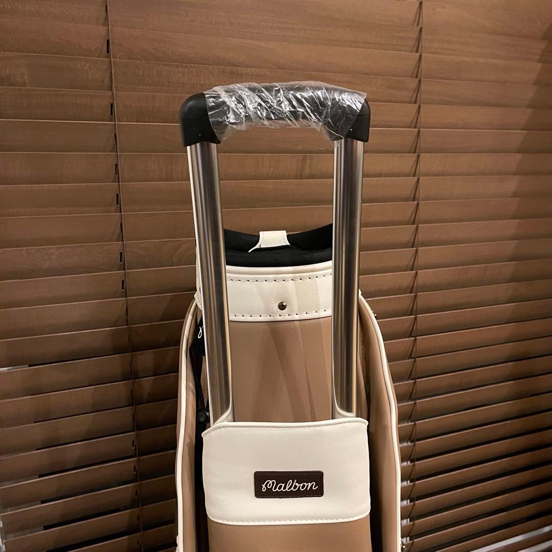 25新作 MALBON マルボンゴルフ キャスター付き キャディバッグ ブラウン