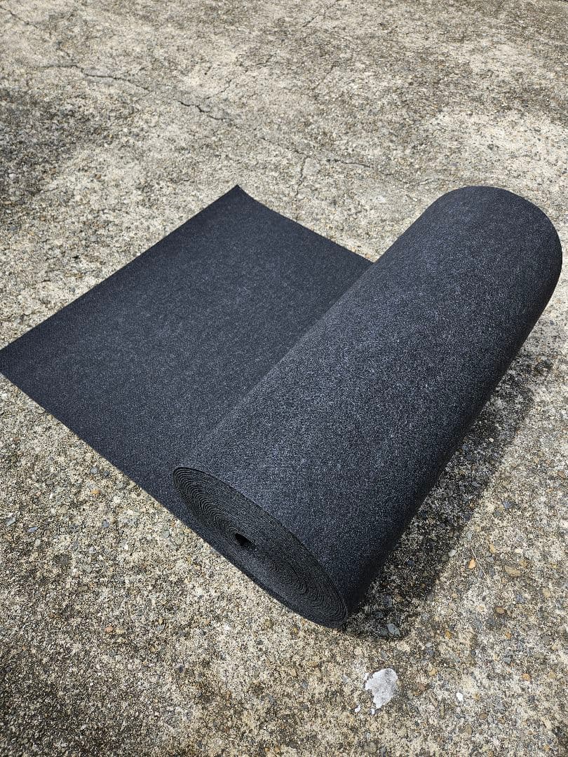 【新品】本格ポリエステル不織布 防草シート(ブラック)厚手　巾1m×30m