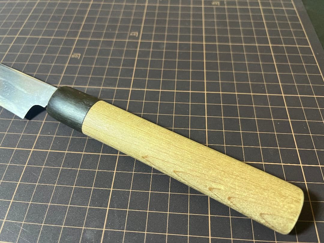 かね惣 柳刃包丁 鏡面 フグ引き 刃渡り24cm ８寸 水牛柄