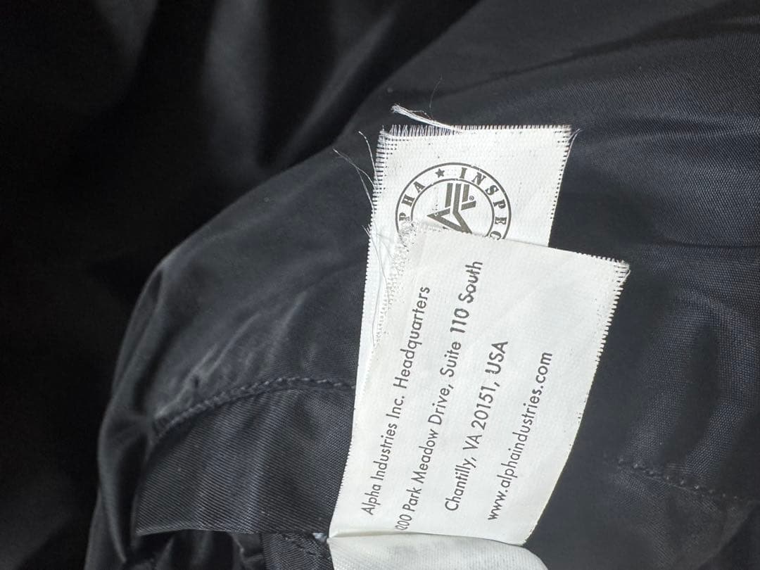 ALPHA INDUSTRIES MA-1 ブラック/オレンジ