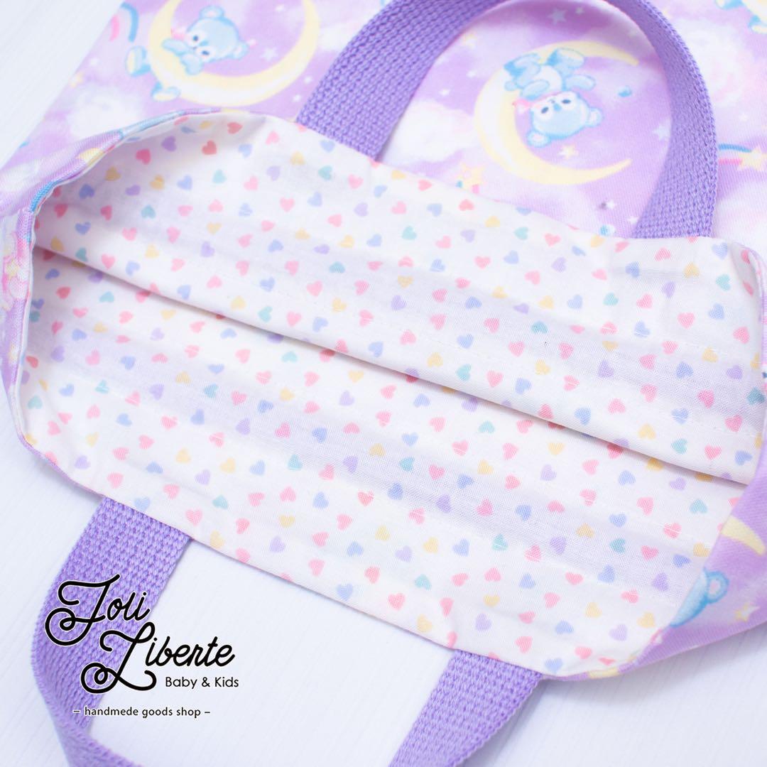 【ゆめかわベア×ラベンダー】レッスンバッグ・シューズバッグ・お着替え袋 3点