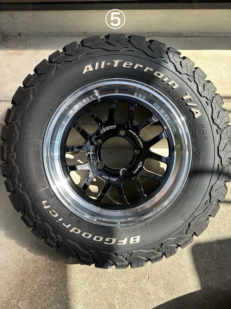 ジムニーシエラ・ノマド　レイズ　A LAP タイヤホイール5本