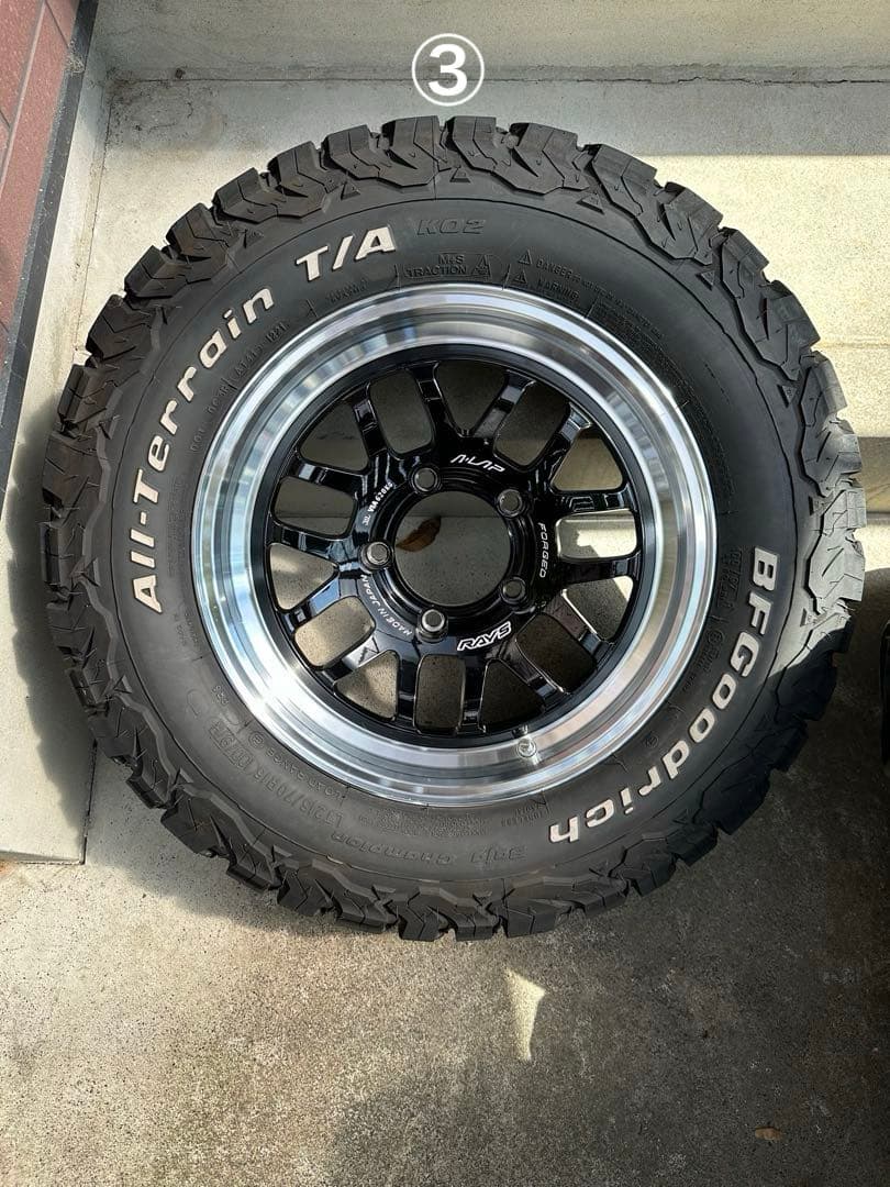 ジムニーシエラ・ノマド　レイズ　A LAP タイヤホイール5本