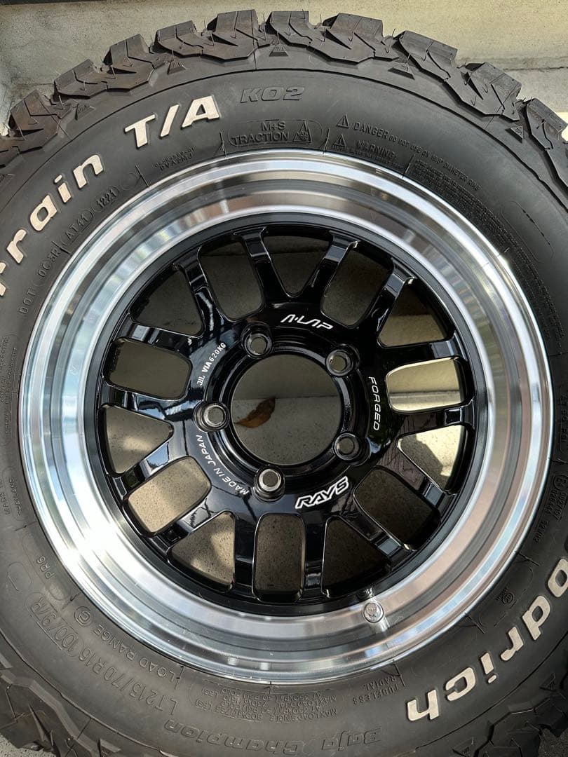 ジムニーシエラ・ノマド　レイズ　A LAP タイヤホイール5本