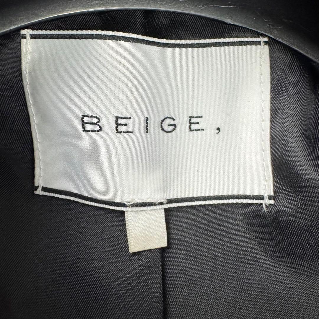 ベイジ 24AW BORNIOL ビックカラーコクーンコート 黒 M