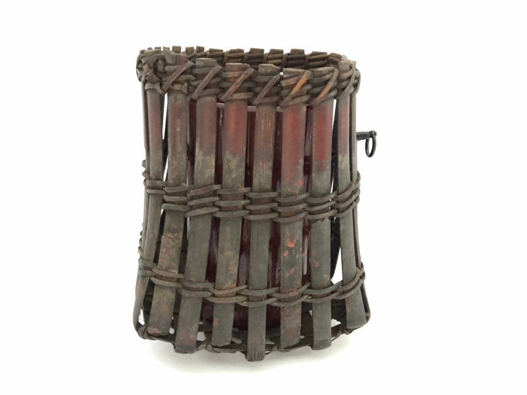 茶道具 唐物 篭 籠 花入 竹良斉極 茶道