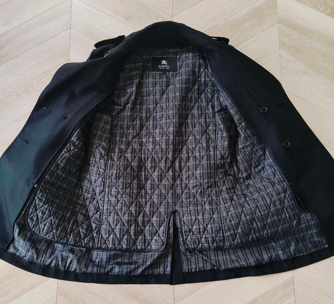 ✨美品✨バーバリーブラックレーベル　トレンチコート ライナー　ブラック　Ｌ