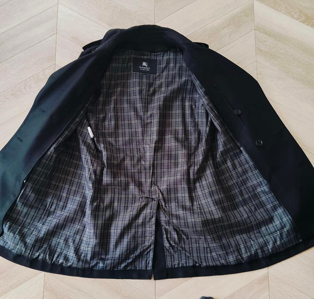 ✨美品✨バーバリーブラックレーベル　トレンチコート ライナー　ブラック　Ｌ