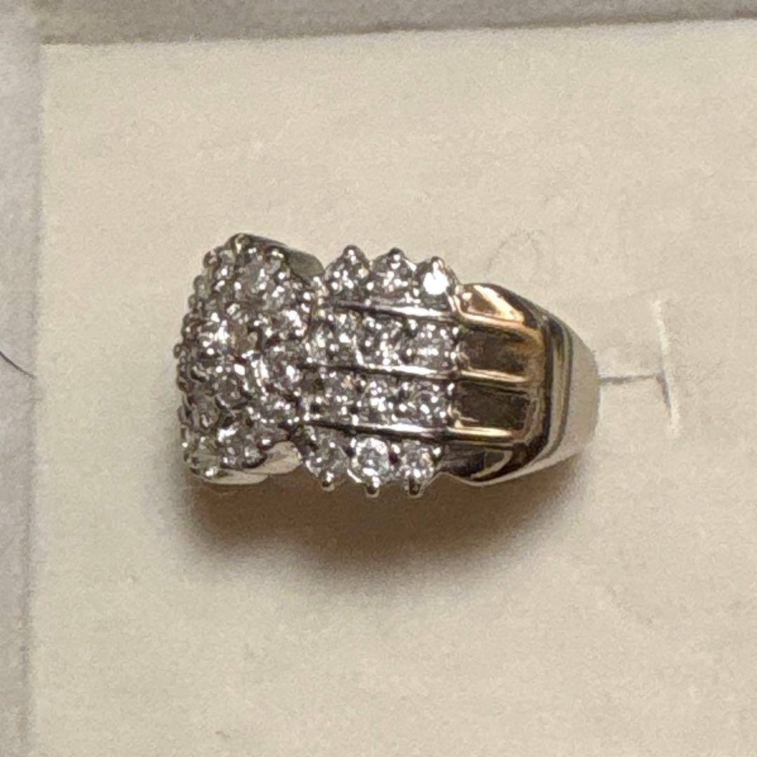 あいかぼち　pt900 1.00ctダイアモンドリング　11.5号