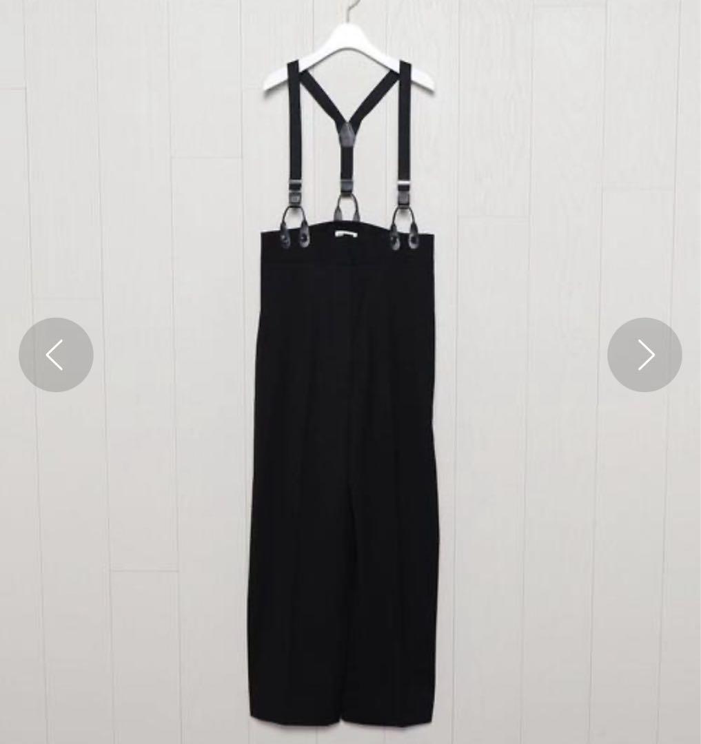 H BEAUTY&YOUTH ハイウエストサスペンダーパンツ S トロピカル