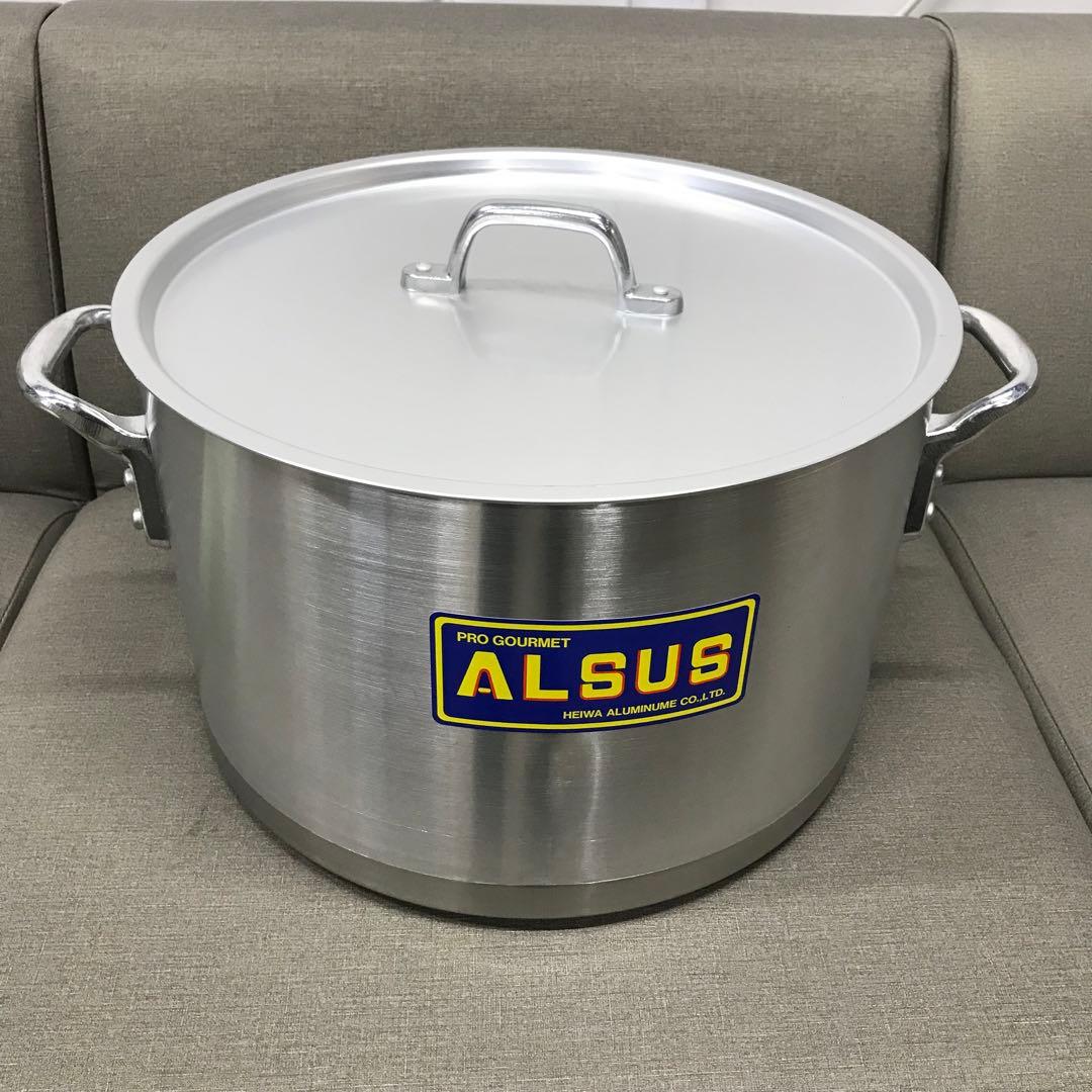 未使用保管品 半寸胴鍋 36cm 平和アルミ製作所 Pro Gourmet 蓋付