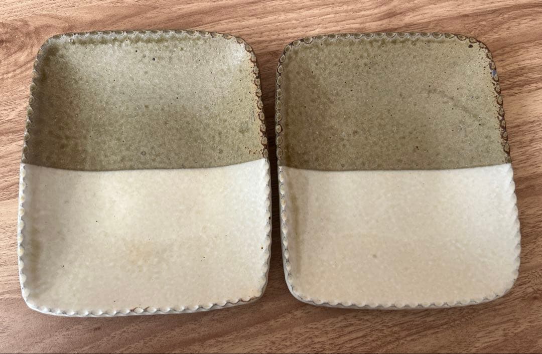 岩井窯　長角皿　2枚セット