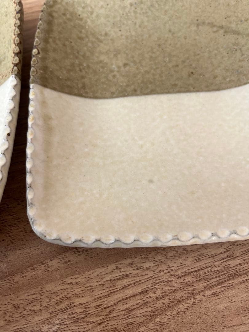 岩井窯　長角皿　2枚セット